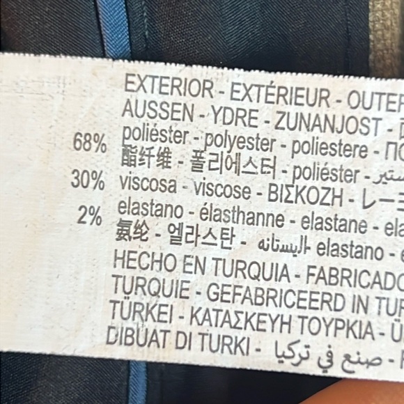 Zara Green high Waist Pants Slacks Soft Sz. 30 EUR 38 khaki tan warm color ankle - Picture 14 of 16